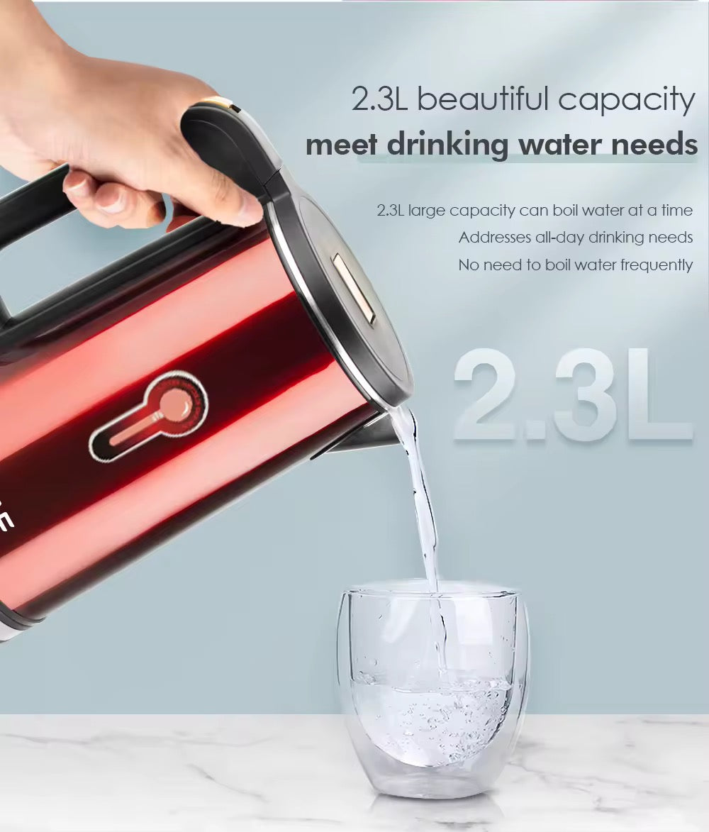 ☕ Bouilloire électrique RAF – 2,3L | Rapide, puissante et élégante