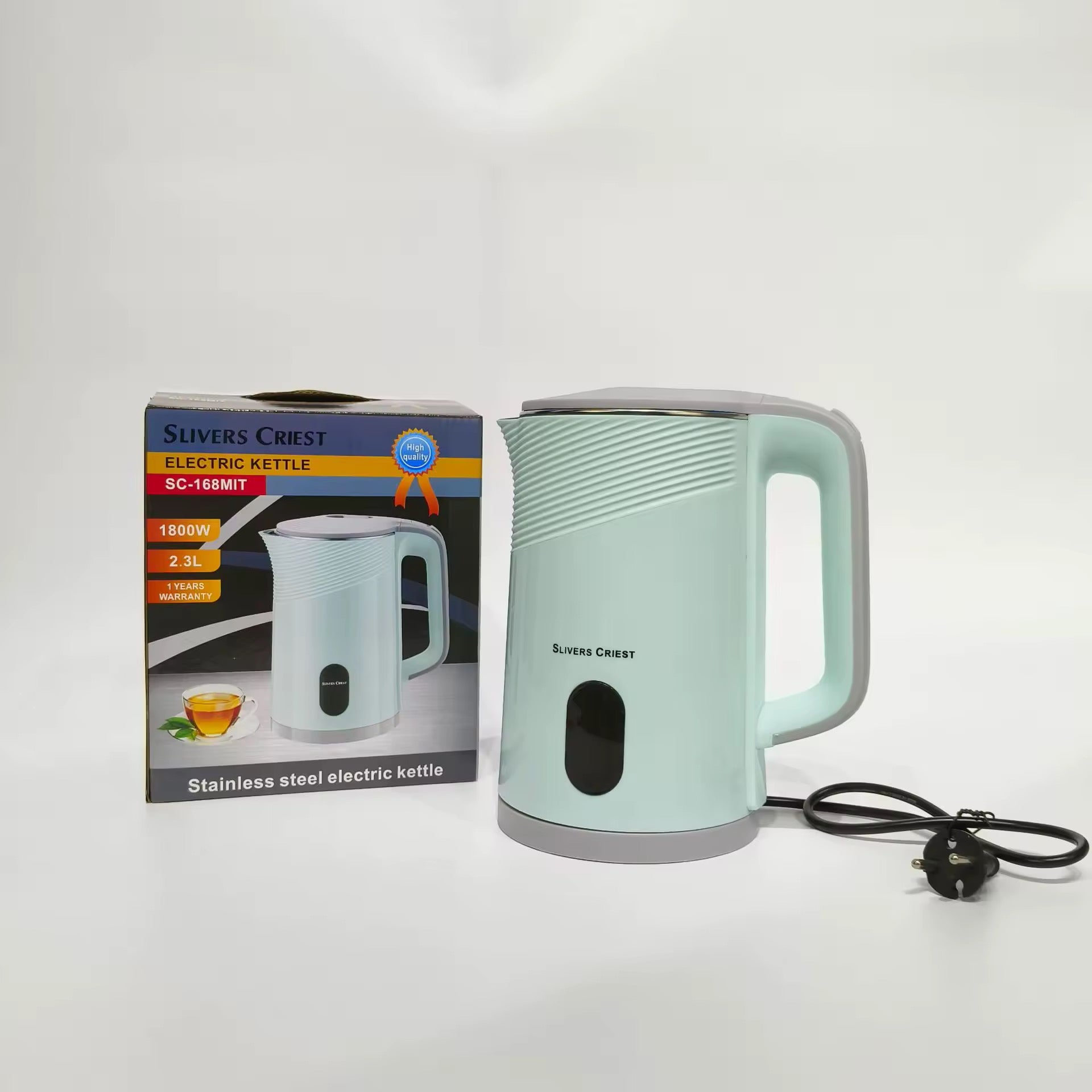 ☕ Bouilloire électrique Slivers Criest SC-168MIT – 2,3L | 1800W | Garantie 1 an