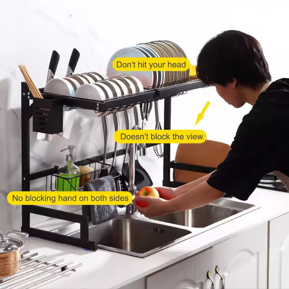 Égouttoir à vaisselle multifonction – Organisation parfaite de votre cuisine !