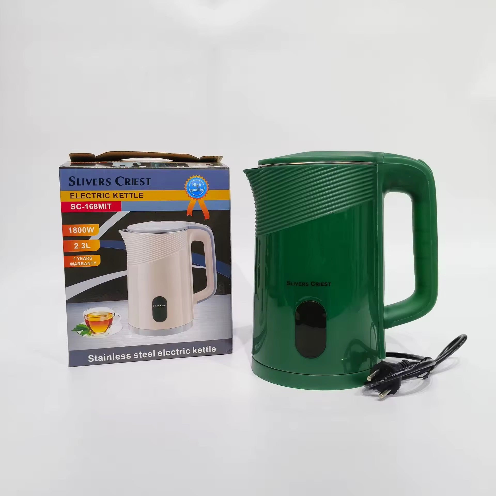 ☕ Bouilloire électrique Slivers Criest SC-168MIT – 2,3L | 1800W | Garantie 1 an