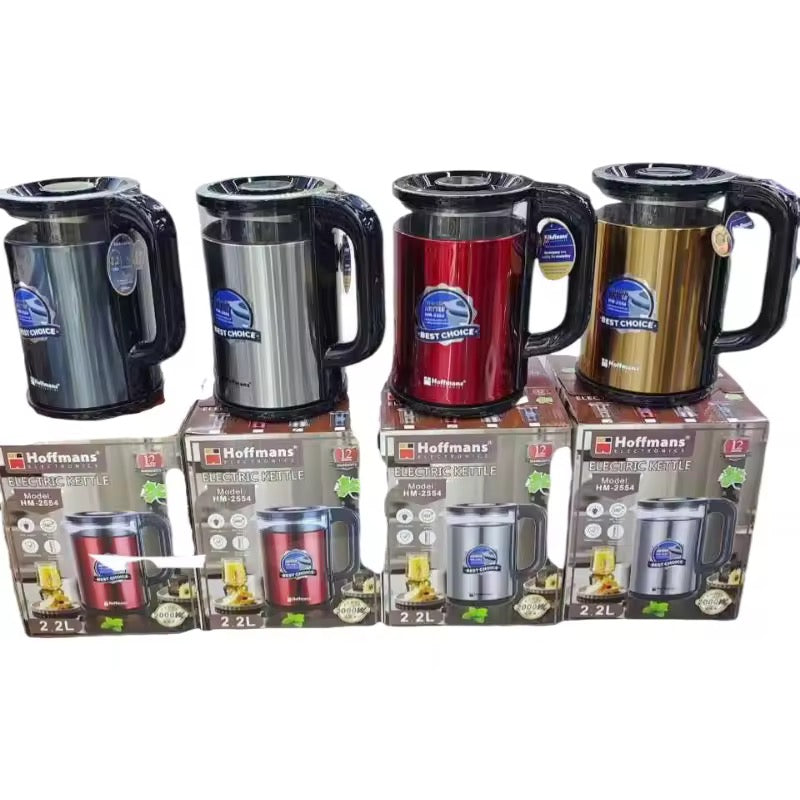 ☕ Bouilloire électrique Hoffmans HM-2554 – 2,2L | 2000W | Garantie 12 mois