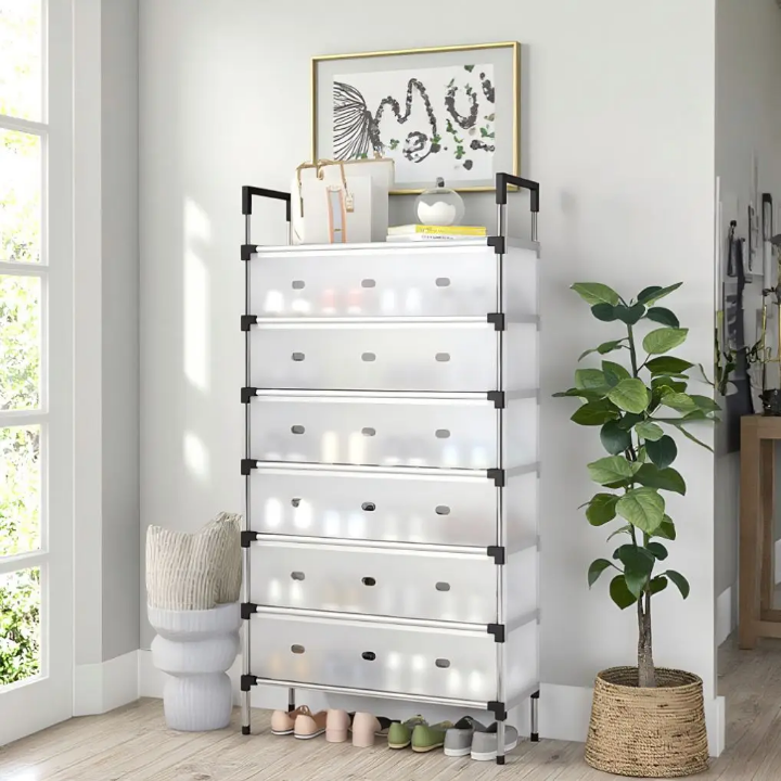 Dites Adieu au Désordre : L'Étagère à Chaussures Modulaire Haute Capacité !